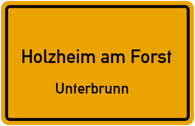 Straßenverzeichnis Holzheim am Forst Unterbrunn