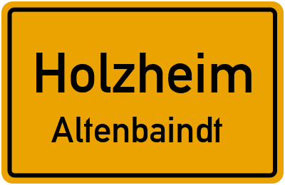 Straßenverzeichnis Holzheim Altenbaindt