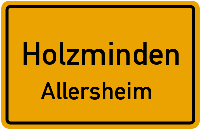 Straßenverzeichnis Holzminden Allersheim