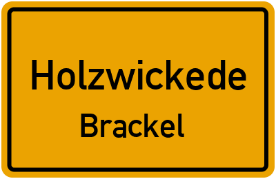 Straßenverzeichnis Holzwickede Brackel