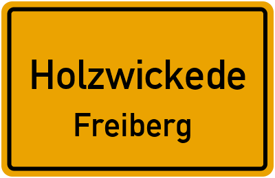 Straßenverzeichnis Holzwickede Freiberg