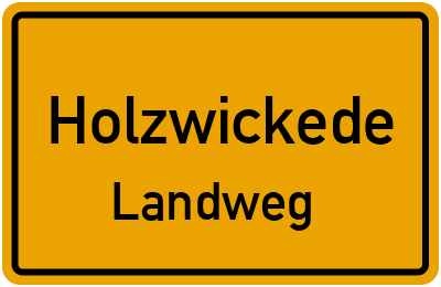Straßenverzeichnis Holzwickede Landweg