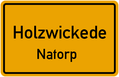 Straßenverzeichnis Holzwickede Natorp