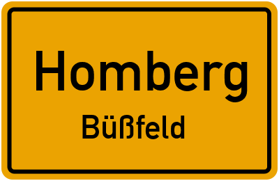 Straßenverzeichnis Homberg Büßfeld