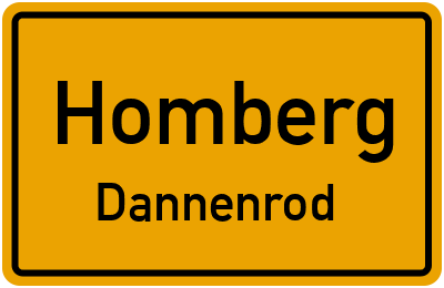 Straßenverzeichnis Homberg Dannenrod