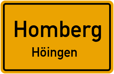 Straßenverzeichnis Homberg Höingen