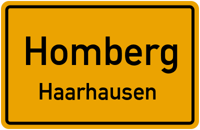 Straßenverzeichnis Homberg Haarhausen