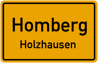 Straßenverzeichnis Homberg Holzhausen