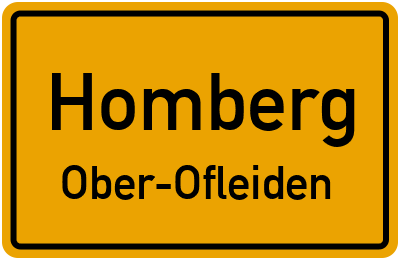 Straßenverzeichnis Homberg Ober-Ofleiden