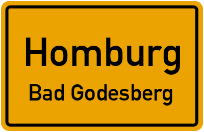 Straßenverzeichnis Homburg Bad Godesberg