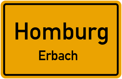 Straßenverzeichnis Homburg Erbach