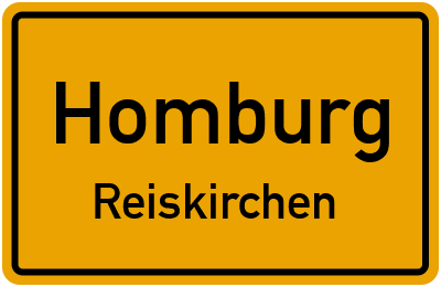 Ortsschild Homburg Reiskirchen
