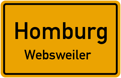 Straßenverzeichnis Homburg Websweiler