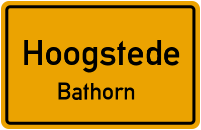 Straßenverzeichnis Hoogstede Bathorn