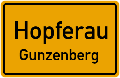 Straßenverzeichnis Hopferau Gunzenberg