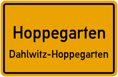 Straßenverzeichnis Hoppegarten Dahlwitz-Hoppegarten