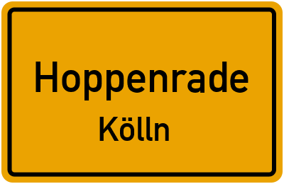 Straßenverzeichnis Hoppenrade Kölln