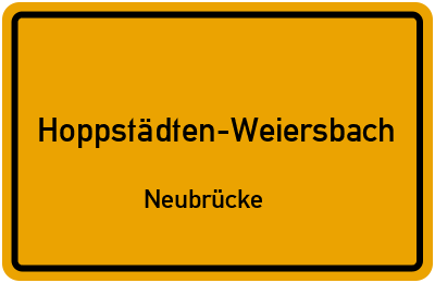 Straßenverzeichnis Hoppstädten-Weiersbach Neubrücke
