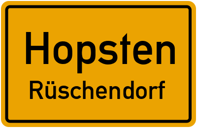 Straßenverzeichnis Hopsten Rüschendorf