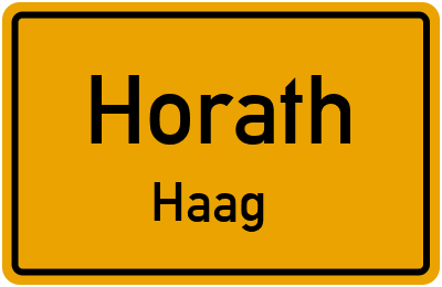Straßenverzeichnis Horath Haag