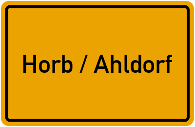 Branchenbuch Horb / Ahldorf, Baden-Württemberg