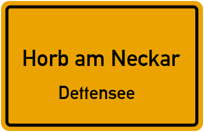 Straßenverzeichnis Horb am Neckar Dettensee