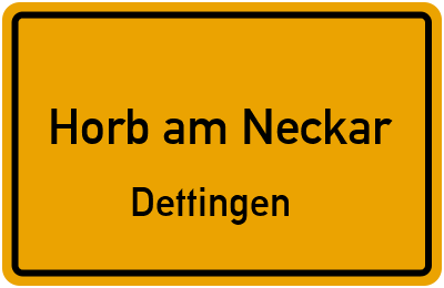 Straßenverzeichnis Horb am Neckar Dettingen