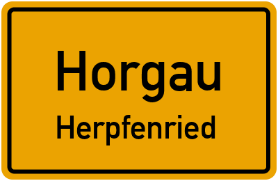 Straßenverzeichnis Horgau Herpfenried