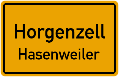 Straßenverzeichnis Horgenzell Hasenweiler