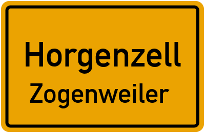 Straßenverzeichnis Horgenzell Zogenweiler