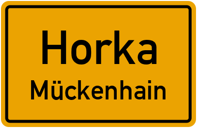 Straßenverzeichnis Horka Mückenhain