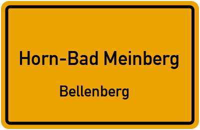 Straßenverzeichnis Horn-Bad Meinberg Bellenberg