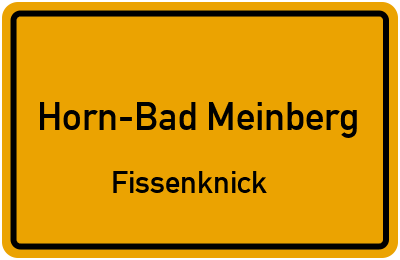 Straßenverzeichnis Horn-Bad Meinberg Fissenknick