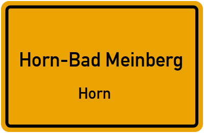 Straßenverzeichnis Horn-Bad Meinberg Horn
