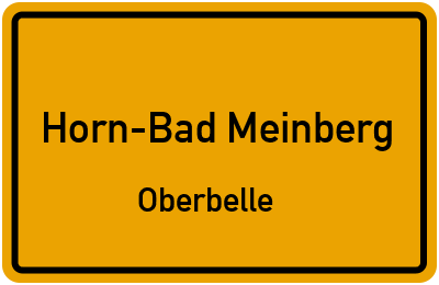 Straßenverzeichnis Horn-Bad Meinberg Oberbelle