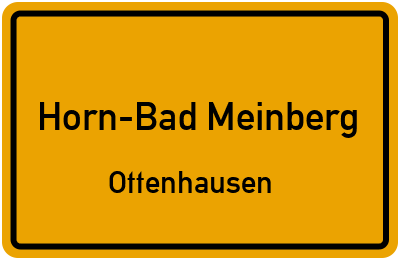 Straßenverzeichnis Horn-Bad Meinberg Ottenhausen