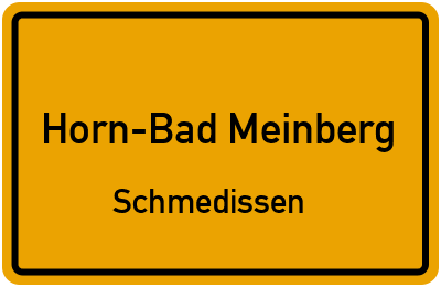 Straßenverzeichnis Horn-Bad Meinberg Schmedissen