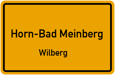 Straßenverzeichnis Horn-Bad Meinberg Wilberg
