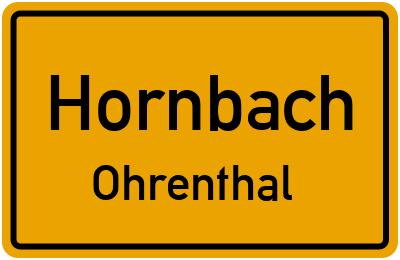Straßenverzeichnis Hornbach Ohrenthal