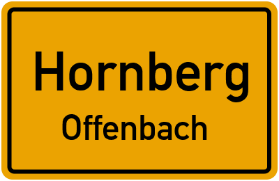 Straßenverzeichnis Hornberg Offenbach