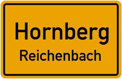 Ortsschild Hornberg Reichenbach