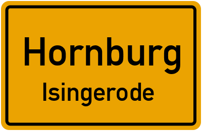 Straßenverzeichnis Hornburg Isingerode