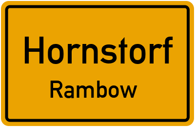 Straßenverzeichnis Hornstorf Rambow