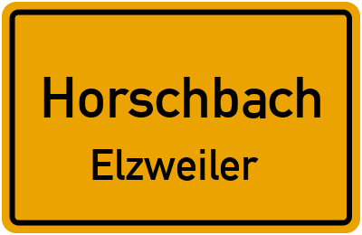 Straßenverzeichnis Horschbach Elzweiler