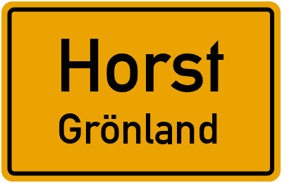 Straßenverzeichnis Horst Grönland