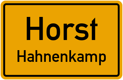 Straßenverzeichnis Horst Hahnenkamp