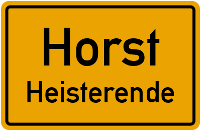Straßenverzeichnis Horst Heisterende