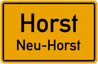 Straßenverzeichnis Horst Neu-Horst