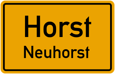 Straßenverzeichnis Horst Neuhorst
