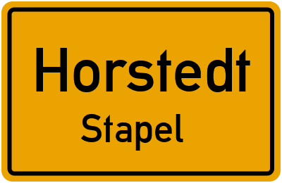 Straßenverzeichnis Horstedt Stapel